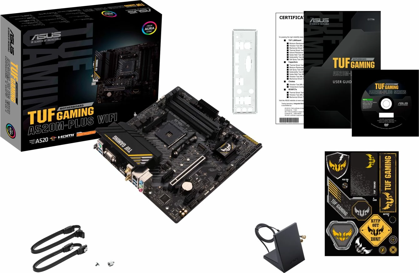 Pllakë amë Asus TUF Gaming A520M-Plus WiFi, mATX