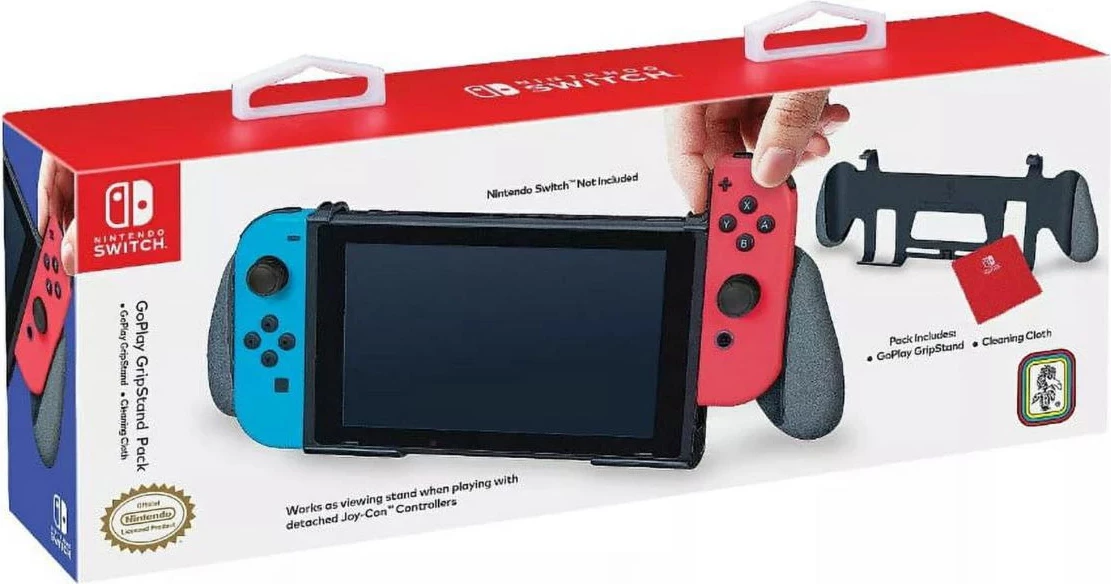 Grip stand Nintendo GoPlay për Nintendo Switch, i zi/gri