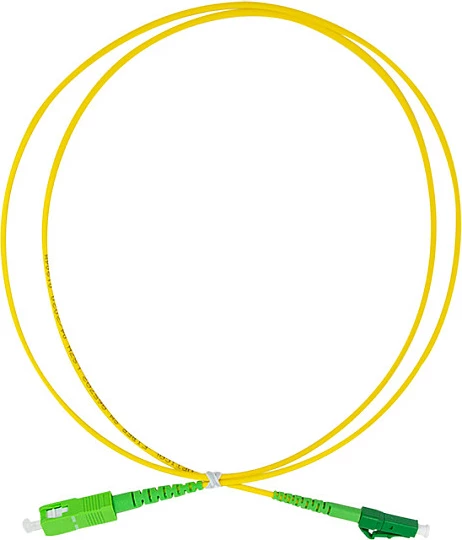 Kabllo fiber optike LogiLink Patch Cord OS2 SM G.657.A2, SC/APC në LC/APC, 1 m, e verdhë