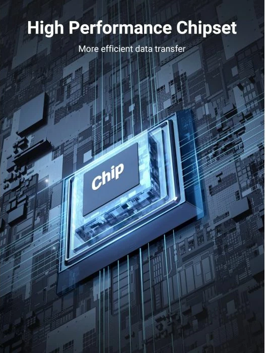 Kartë rrjeti PCIe UGREEN 30771 Gigabit 10/100/1000 Mbps, blu/e zezë, set me bracket low-profile