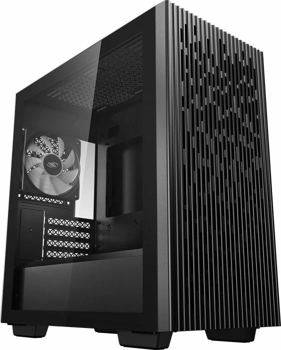 Kasë Deepcool MATREXX 40 3FS ARGB (DP-MATX-MATREXX40-3F) Micro-ATX Mini Tower, 3 ventilatorë 120 mm, xham i temperuar, e zezë