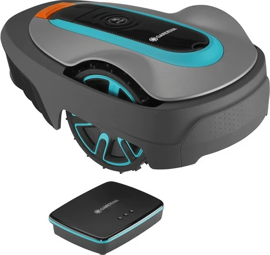 Kositës robotik Gardena 19605-60, smart SILENO city, 400m², Li-Ion 18V, i zi/gjelbër/gri