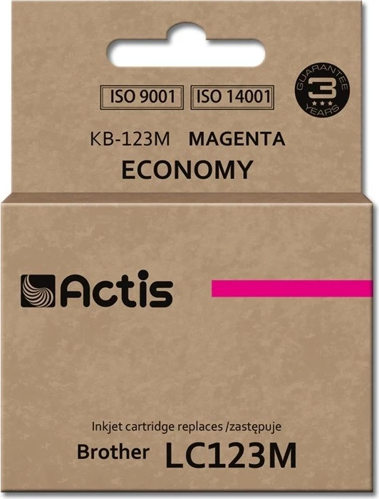 Ngjyrë zëvendësuese Actis KB-123M për Brother LC123M/LC121M, 10ml, vjollcë