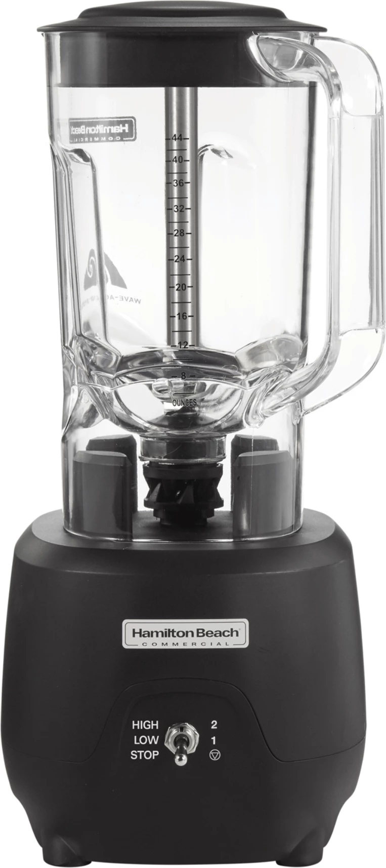 Blender bar, Hamilton Beach Commercial, 908R (HBB 908R), 1.25 L, 2 shpejtësi, 1 HP, i zi