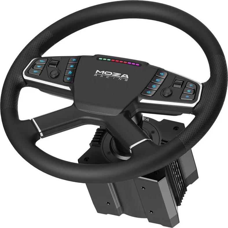 Timon për simulator kamioni Moza TSW RS060 400 mm, i zi