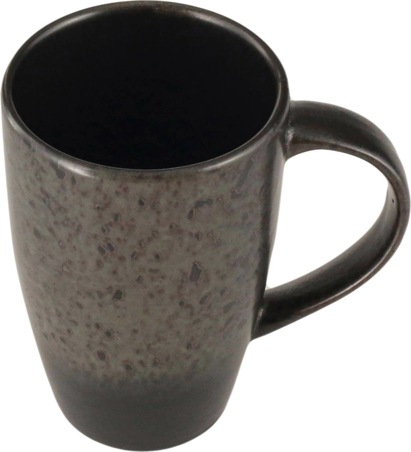 Mug Porland Ironstone 295 ml, stoneware, zi, set 6 copë