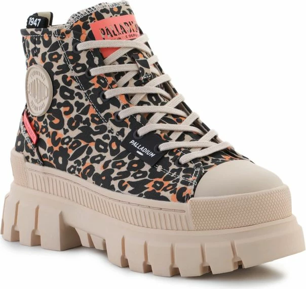 Çizme Palladium për femra, në ngjyrë krem