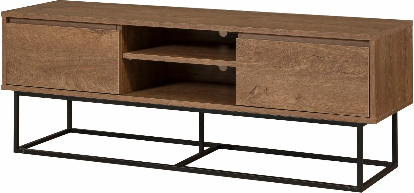 Komodë për TV, ngjyrë arre dhe e zezë, Skye Decor Rodez 140