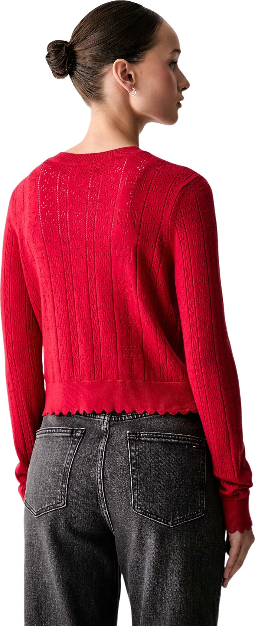 Xhemper për femra Tommy Hilfiger Jeans DW0DW22931, e kuqe [Madhësia: M]