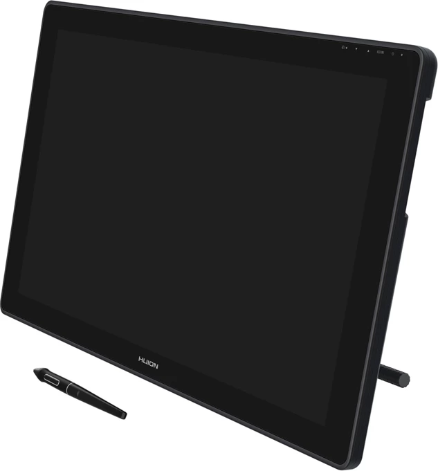 Tablet grafik Huion Kamvas 24 GS2401, 23.8", 2.5K, stilolaps pa bateri, Gri e errët