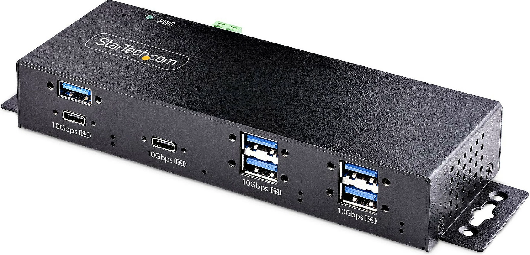 USB hub industrial StarTech 7-Port 10Gbps, 5x USB-A + 2x USB-C, me adapter rryme, i zi