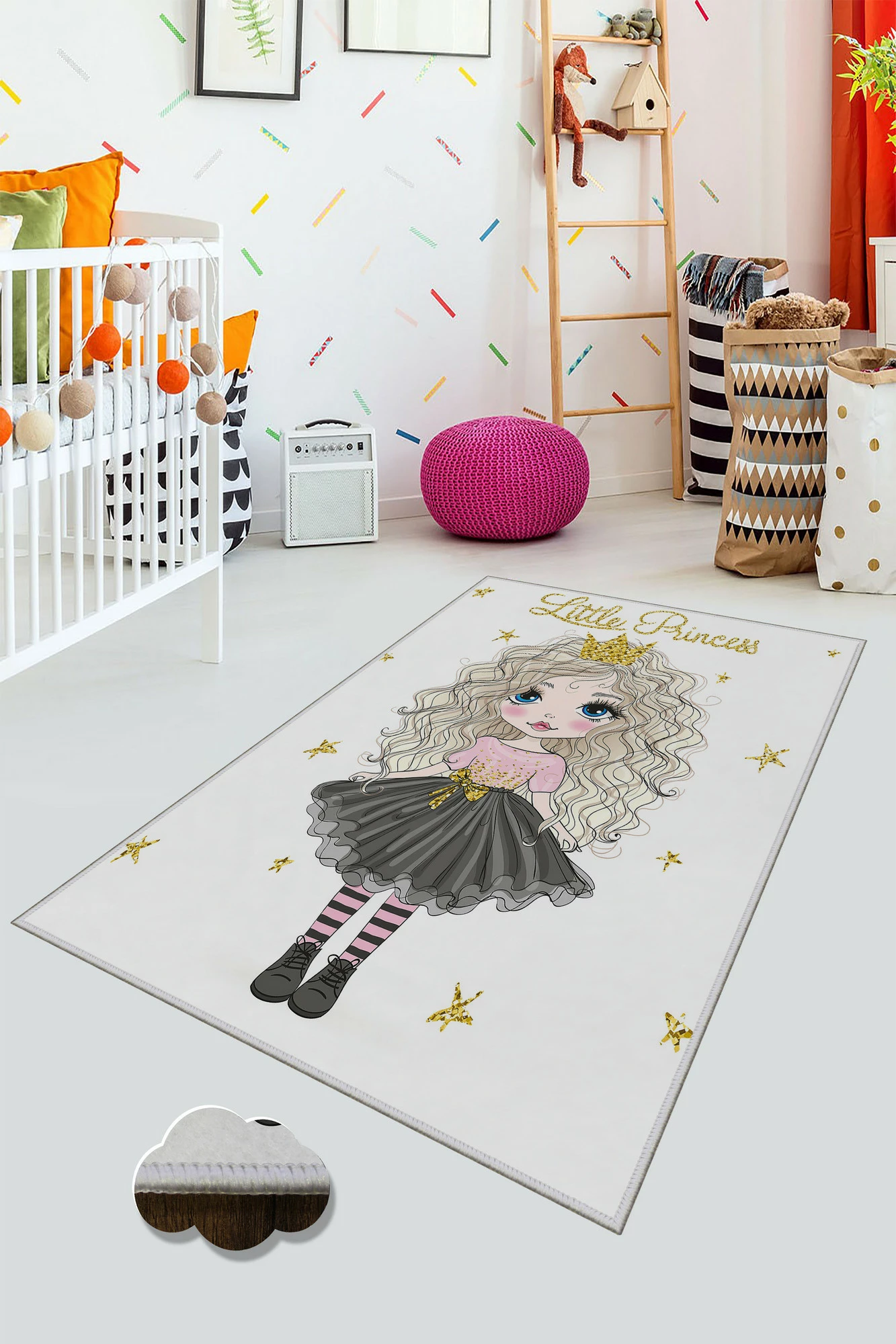 Qilim për fëmijë, shumëngjyrësh, 180x280cm, WOOKECE035