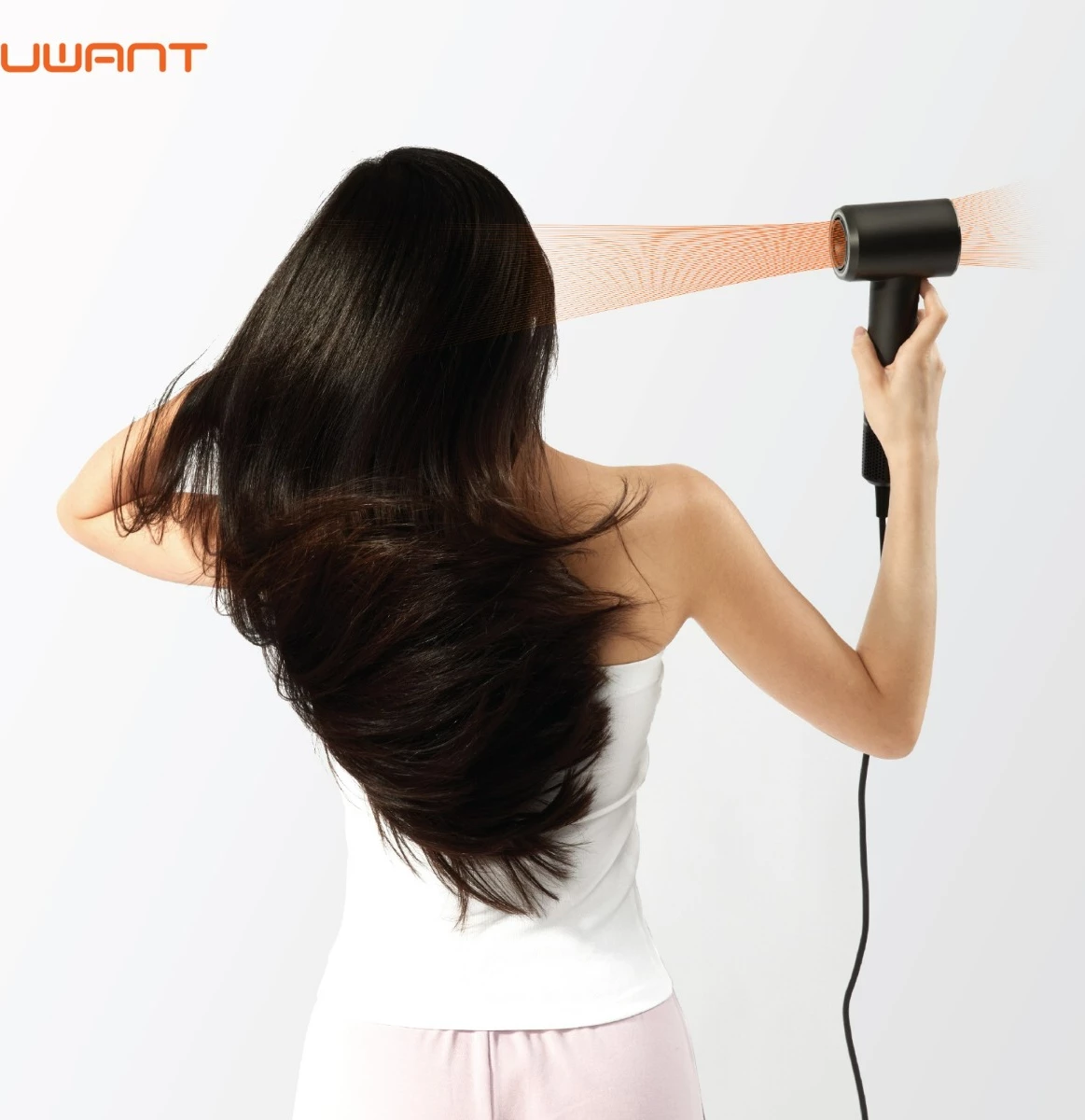 Tharëse flokësh Uwant H100 1500W me jone negative, Gold Pink