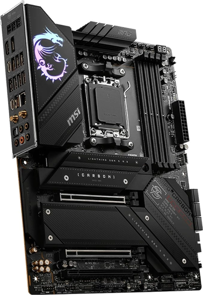Pllakë amë MSI MPG X670E CARBON WIFI, Socket AM5, ATX, e zezë