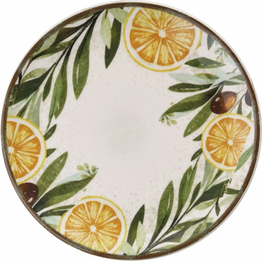 Set pjatash ëmbëlsirash (6 copë), Hermia Concept, Lemon Leaf