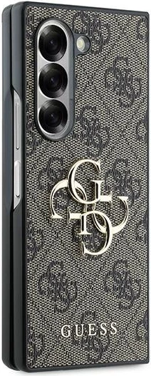 Mbështjellës Guess Leather 4G Metal Logo për Samsung Galaxy Z Fold 6, Kafe