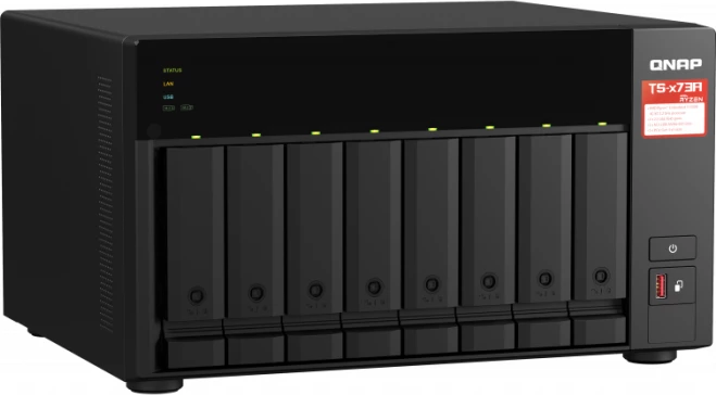 Server NAS QNAP TS-873A-8G, 8-bay, 8GB RAM, 2.5GbE, i zi