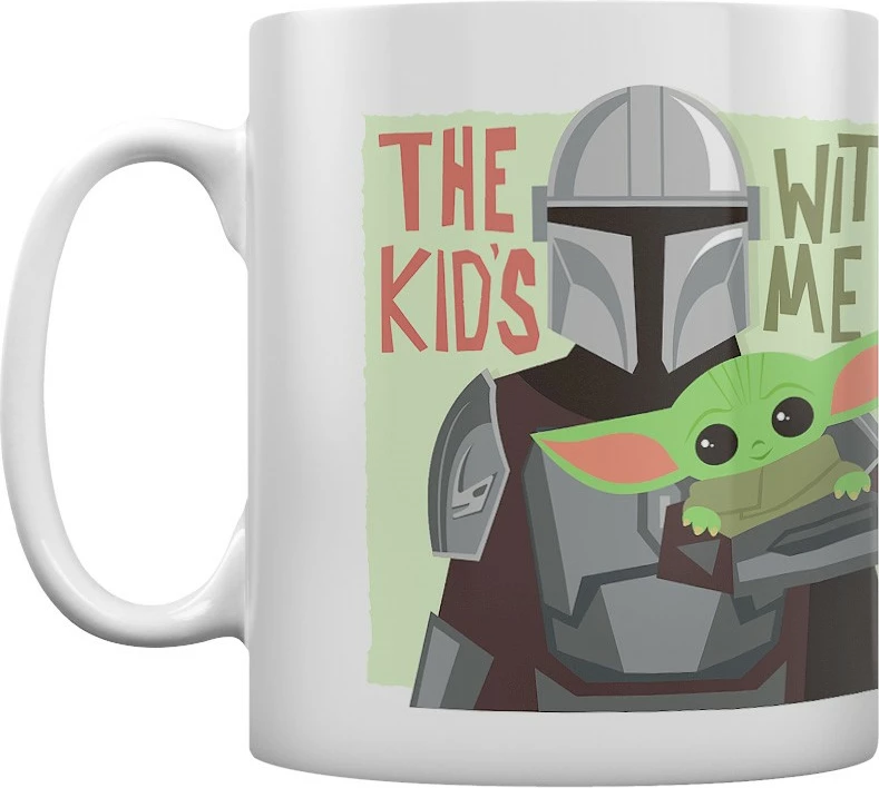 Mug Pyramid Star Wars The Mandalorian 2 (The Kids With Me) 315ml, i bardhë