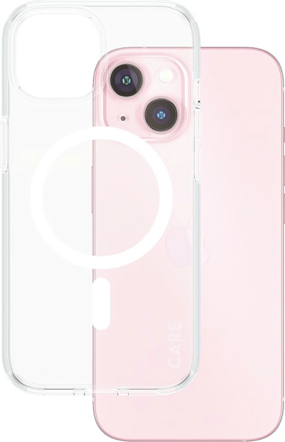 Mbështjellës PanzerGlass CARE Case Flagship MagSafe për iPhone 15, transparent