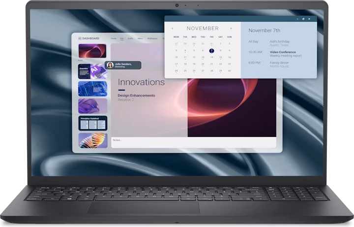 Dell Pro 15 Essential PV15255 15.6” FHD 120Hz, Ryzen 5 7520U, 8GB RAM, 512GB SSD, Radeon 610M, Carbon Black