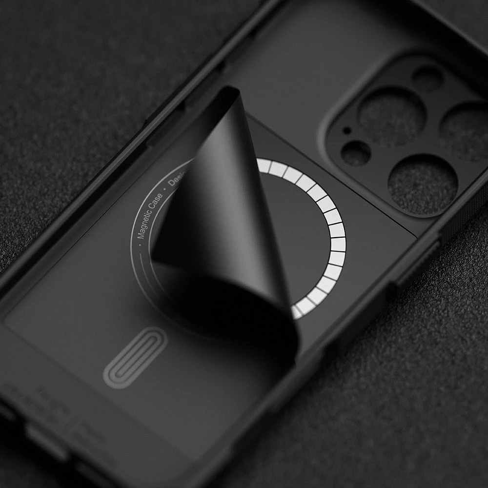 Mbështjellës Ringke Rugged Gear MagSafe për iPhone 16 Pro, i zi