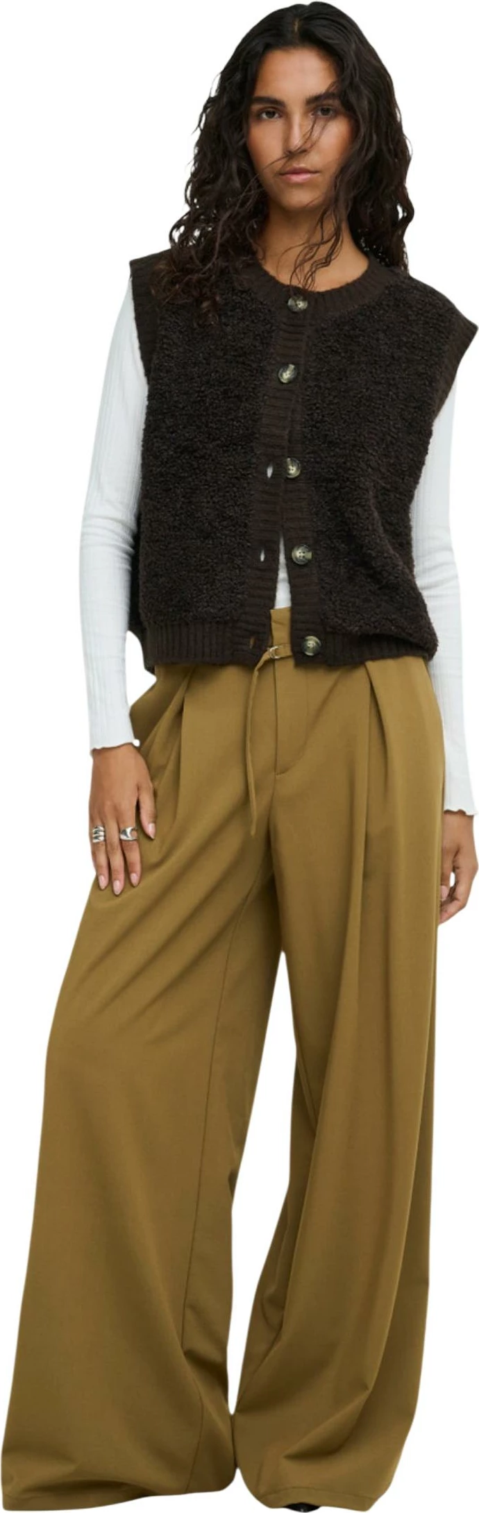 Jelek i thurur për femra Jacqueline de Yong Jdyeira Life 15359800, kafe [Madhësia: XS]