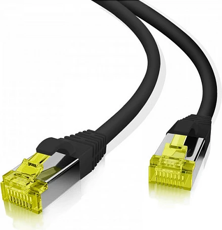 Kabllo rrjeti Helos 263809 Cat6a 20m S/FTP RJ-45 e zezë