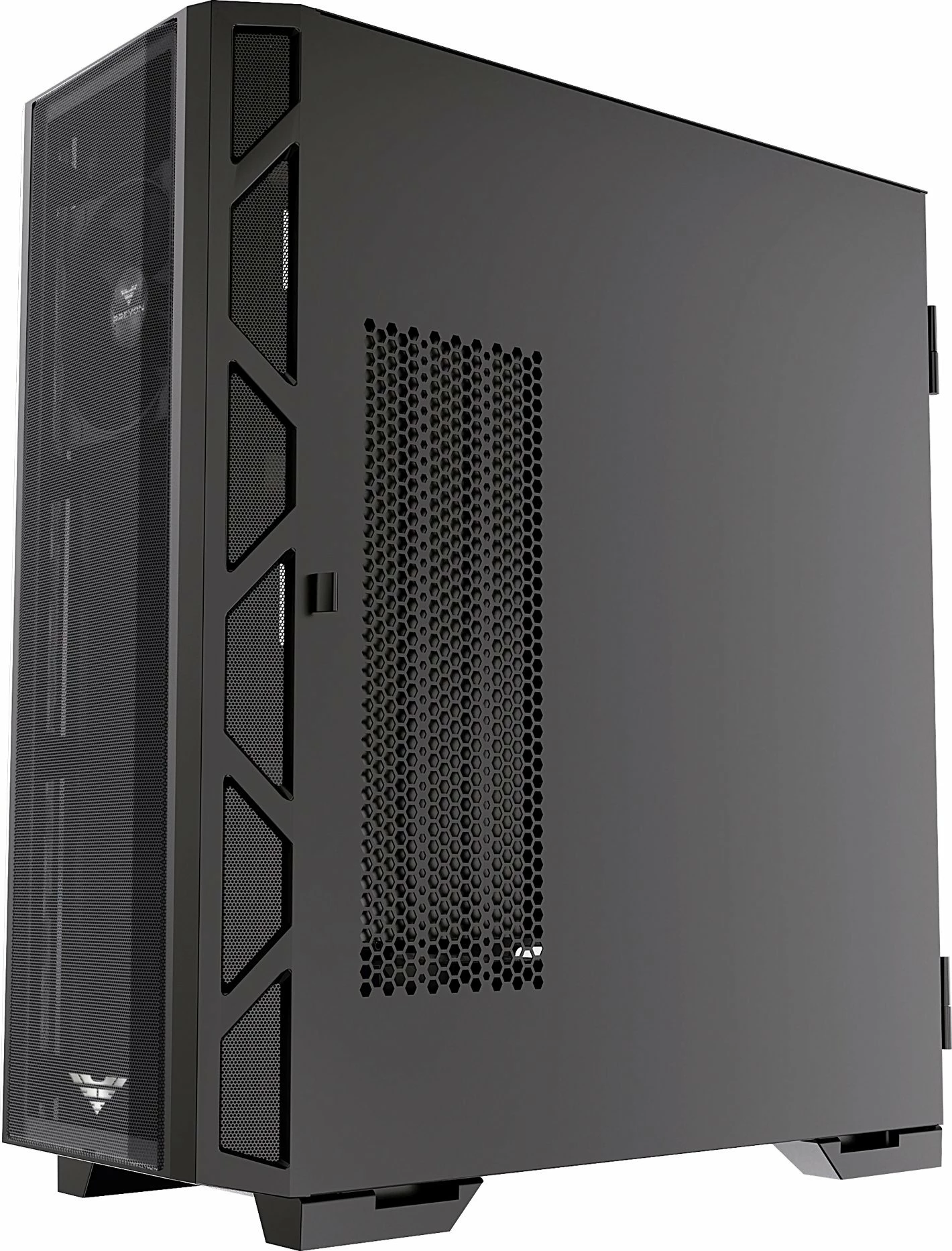 Kasë PREYON Nest Meshy PRENM02B Midi Tower ATX/eATX me xham të kalitur, 2 ventilatorë, e zezë