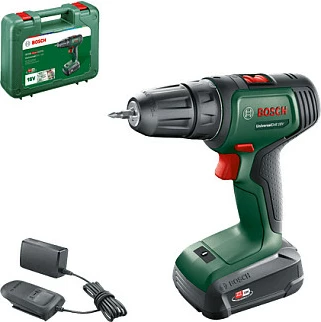 Bormashinë me bateri Bosch UniversalDrill 18V, 2.5Ah, me valixhe, e gjelbër