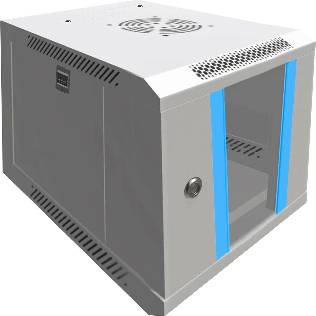 Kasë rrjeti Extralink EX.14473, 6U, për montim në mur, Gri