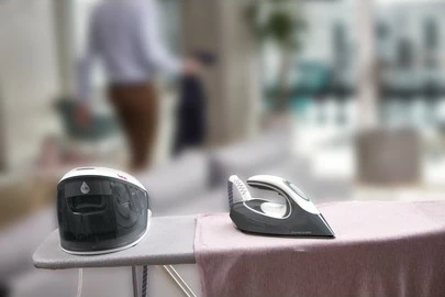 Hekur Tefal SV8020E1, 1.8 L, 450 g/min, Gri, Bardhë