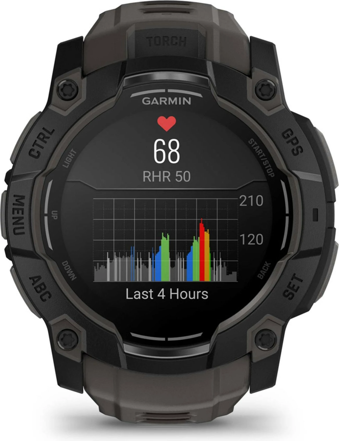 Smartwatch Garmin Instinct 3 AMOLED, 4 GB, GPS, e zezë