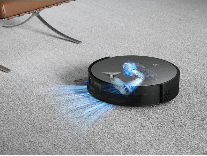 Fshesë robotike Ecovacs Deebot X11 Pro Omni 19500 Pa, me mop, 6400 mAh, e zezë