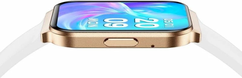 Smartwatch për femra Gravity GT44-1, rrip i bardhë + byzylyk rozë gold