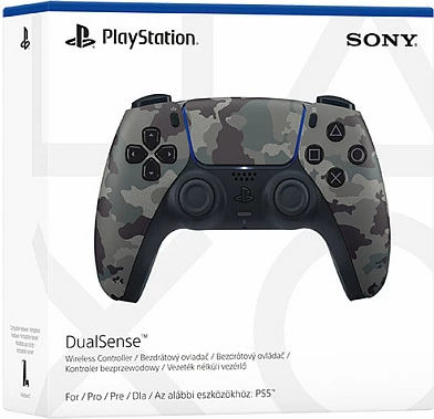 Gamepad Sony DualSense v3, Bluetooth, Wireless, PS5, Gray Camo