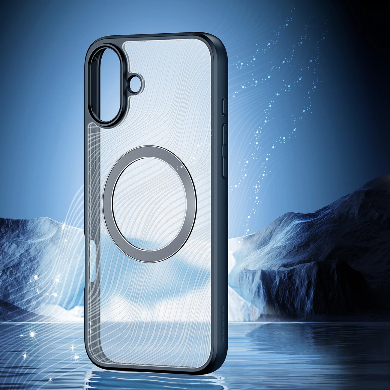 Mbështjellës Dux Ducis Aimo Mag për iPhone 16 Plus, MagSafe, i zi