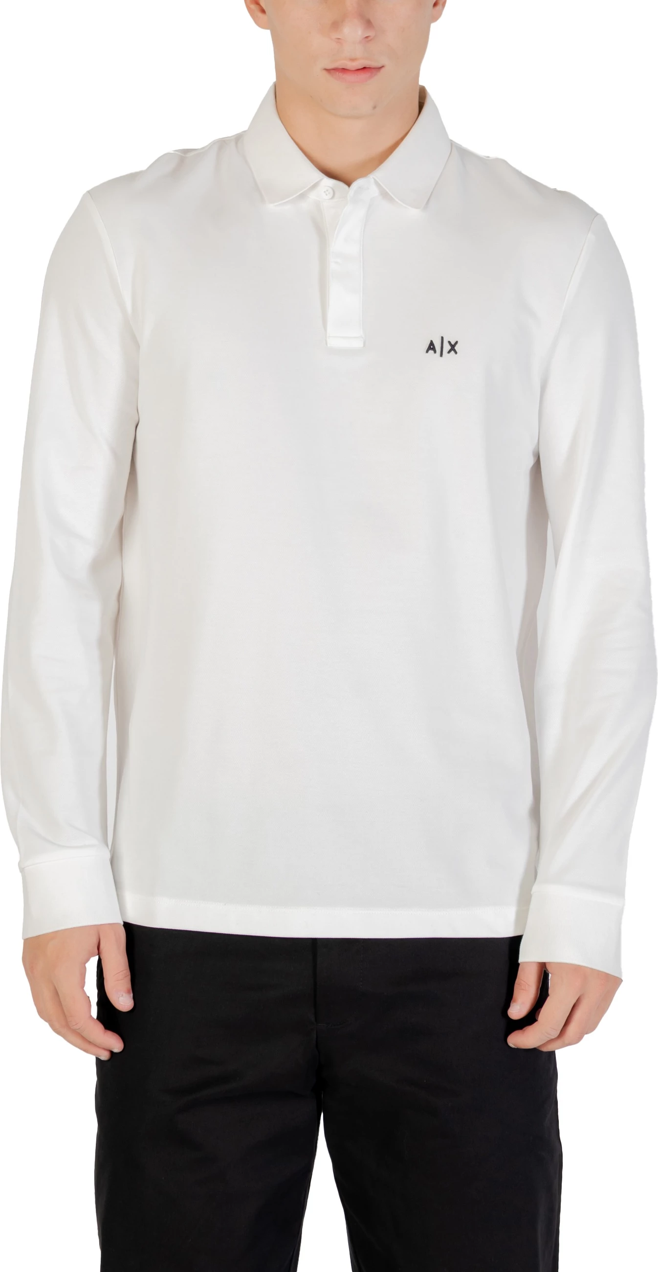 Maicë polo me mëngë të gjata për meshkuj Armani Exchange XM001288 AF17321, krem