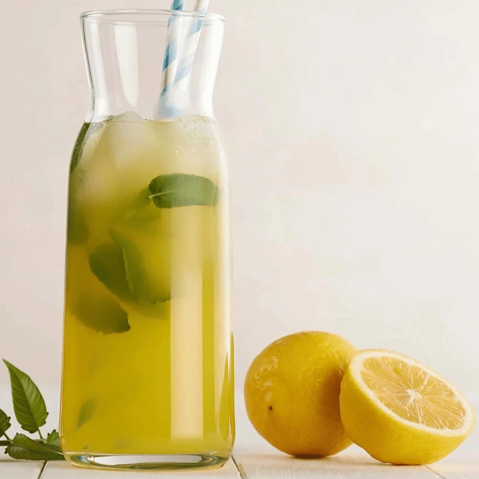 Karafë qelqi LAV Chelsea 1.2 L me kapak, transparente, set 12 copë