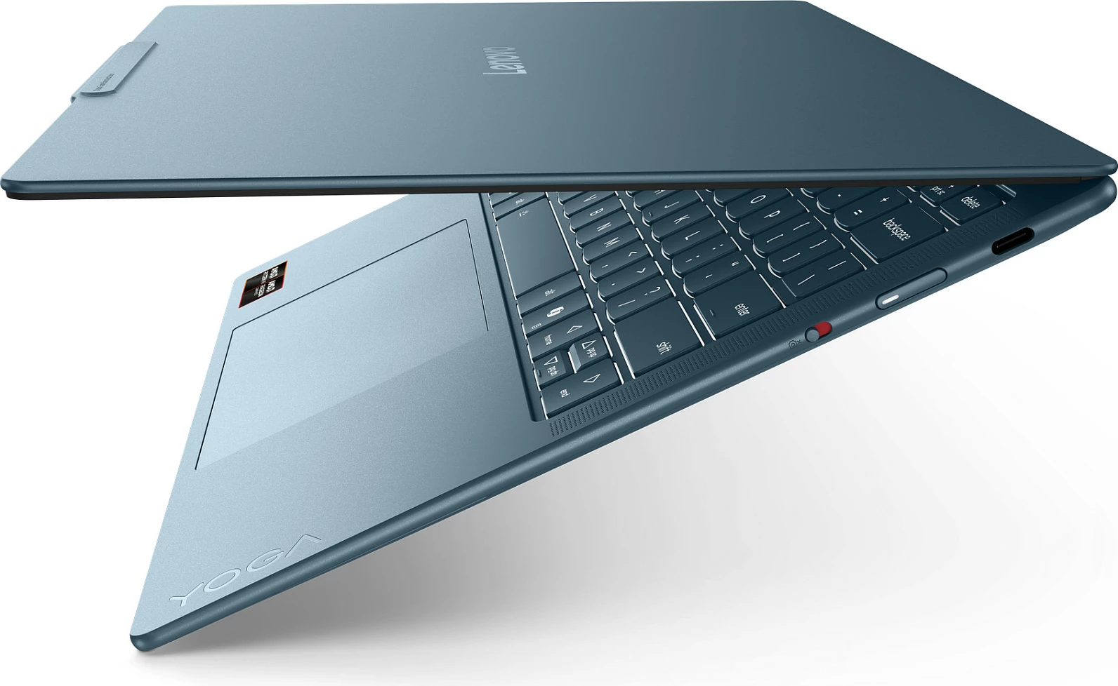 Laptop Lenovo Yoga Slim 7, Ryzen AI 7 445, 16GB RAM Memorje, 1TB SSD, 14" 2.8K 120Hz, Windows 11 Home, Tidal Teal