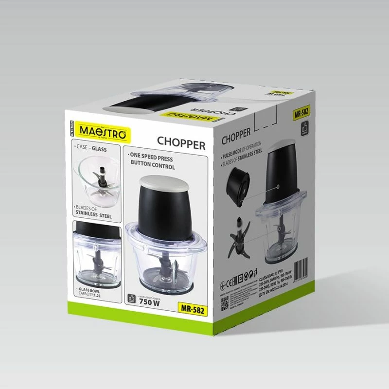Grirëse MAESTRO MR-582 750W, e zezë