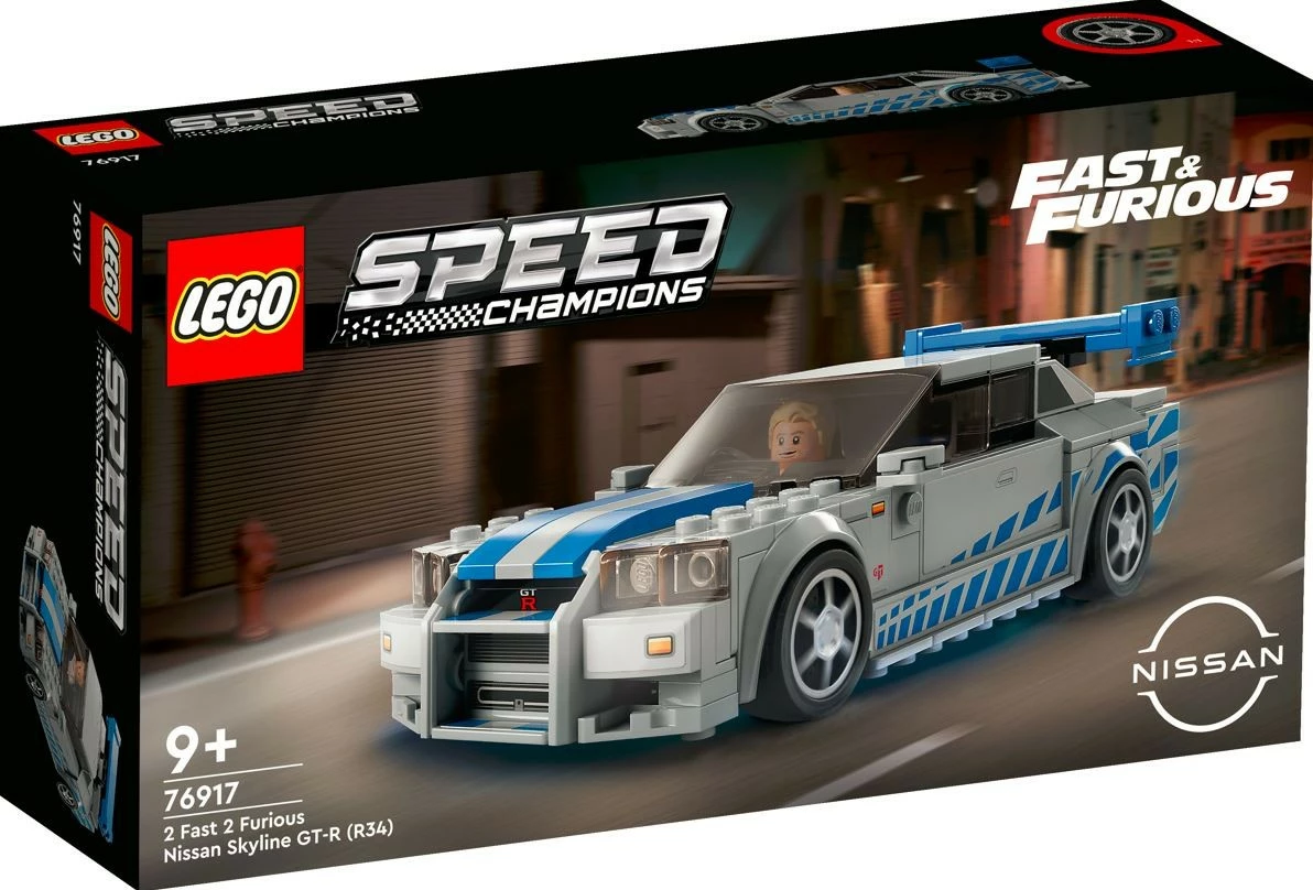 Set LEGO Speed Champions Nissan Skyline GT-R (R34) Fast & Furious, 319 pjesë