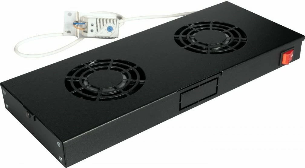 Modul ventilatorësh Equip 19", 2x ventilatorë, 1U, e zezë