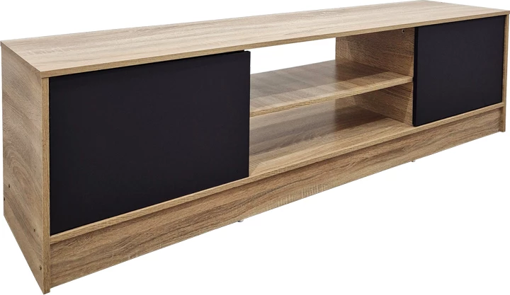 Komodë TV Sasa, ngjyrë sonoma-antracit, 150x35x41.5cm