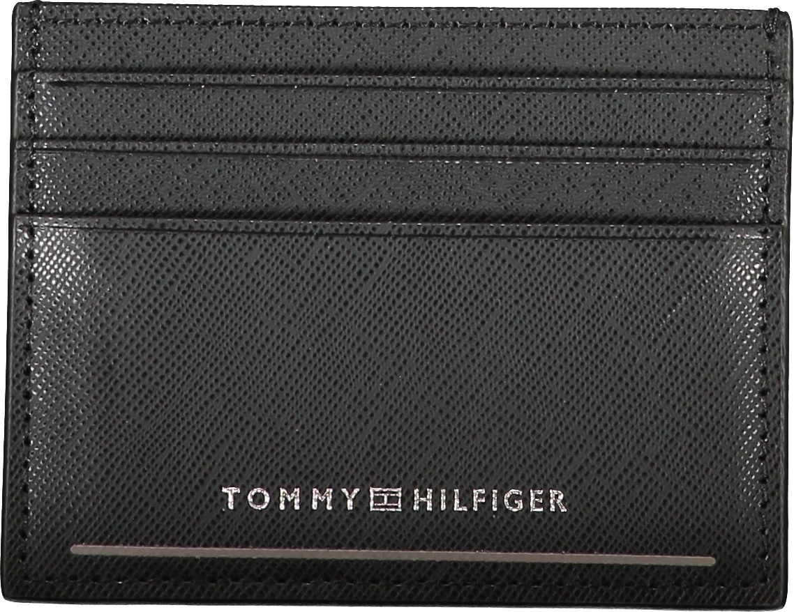 Portofol për meshkuj TOMMY HILFIGER, i zi