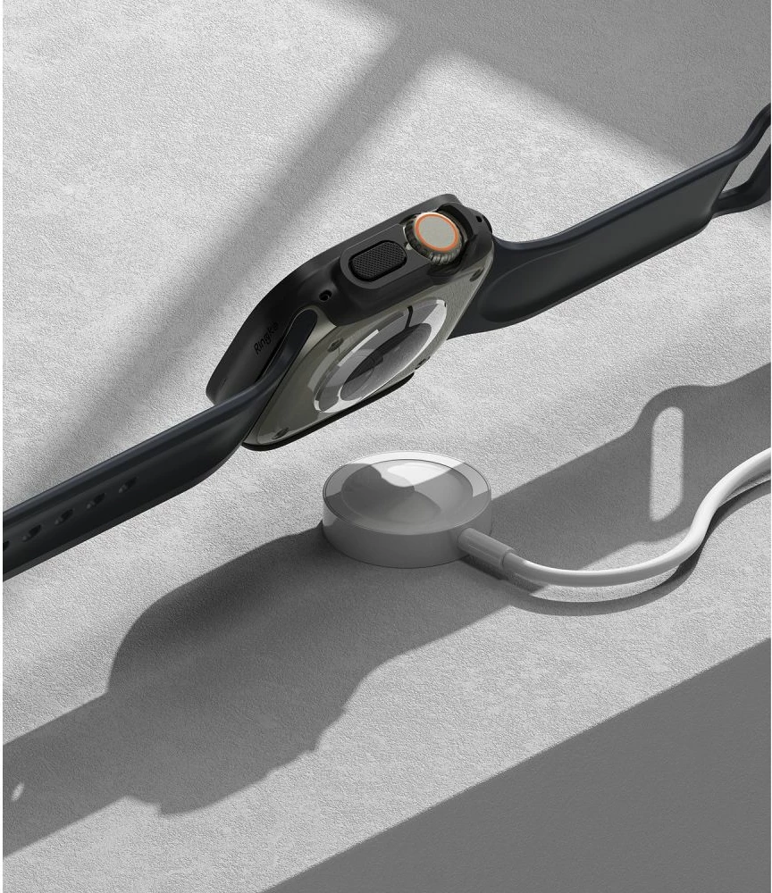 Mbështjellës Ringke Slim për Apple Watch Ultra 1/2 (49mm), 2 copë, Transparent dhe Mat Zi