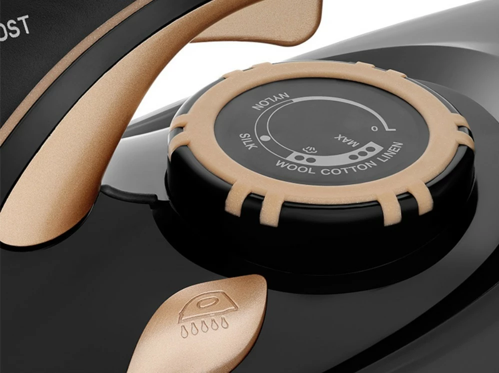 Hekur me avull, Lafe, VaporMax LAFZEL47583, 3000 W, shollë qeramike, depo uji 320 ml, kabllo 1.8 m, bezhë/zi