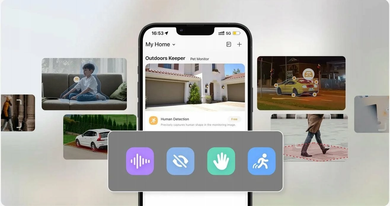Kamerë IP IMOU Titan Pro 6MP Wi‑Fi 6 PoE Pan/Tilt, bardh/zi