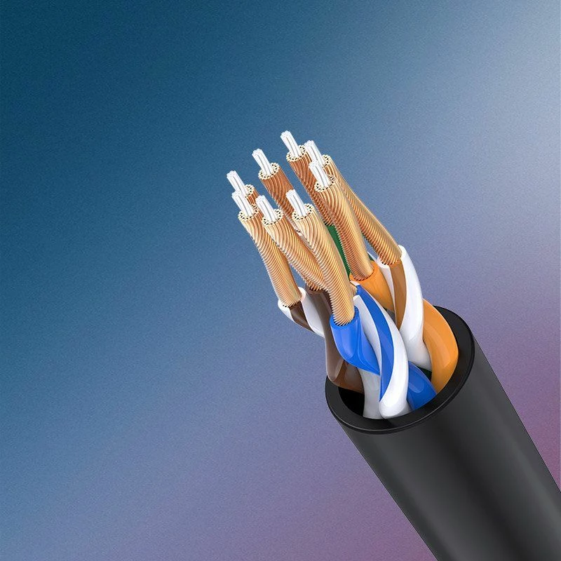 Kabllo Ethernet Ugreen 70656 Cat6A RJ45 10m UTP 1Gbps e zezë