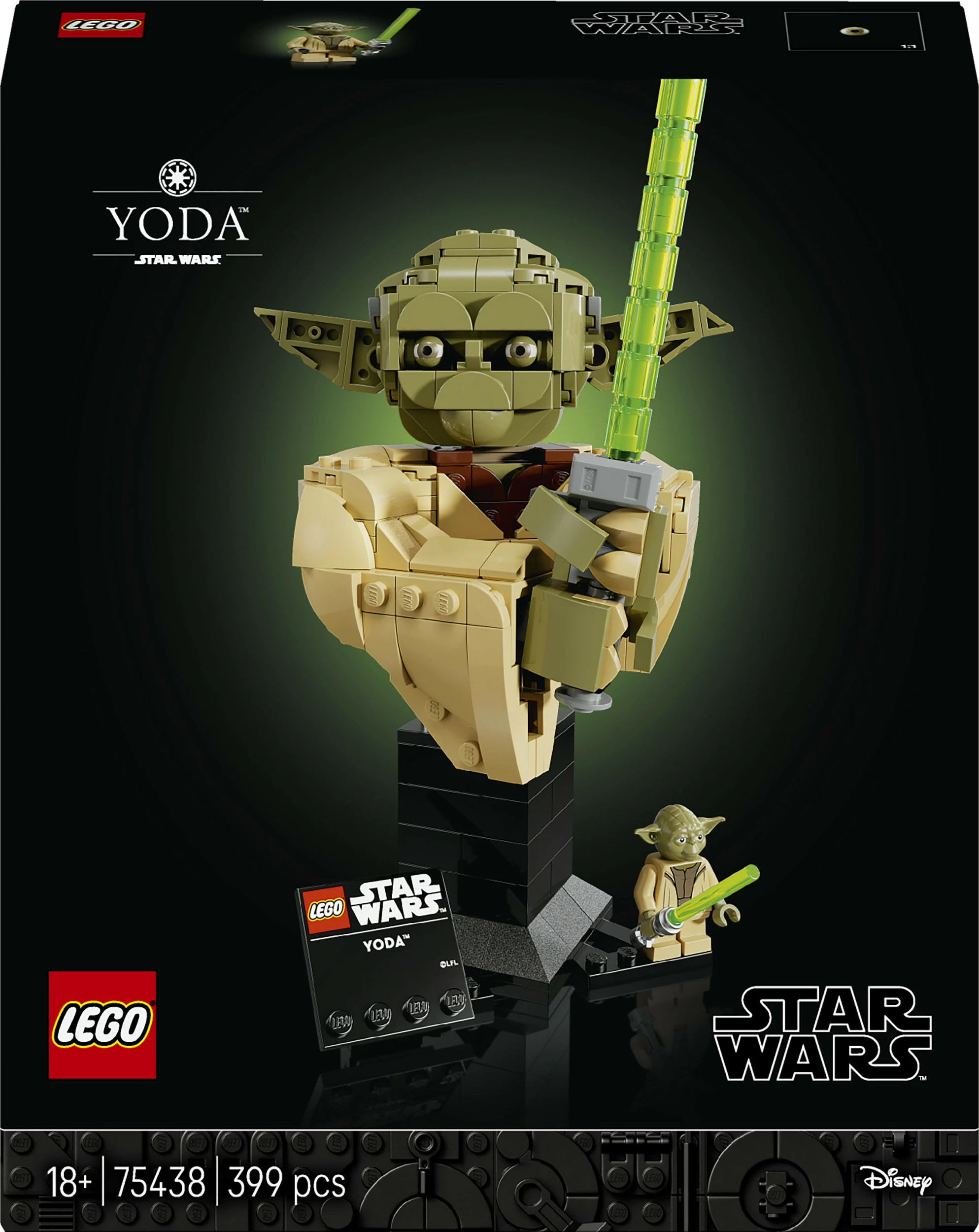 Set ndërtimi LEGO Star Wars 75438 Yoda, 399 pjesë, multikolor