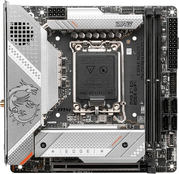 Pllakë amë MSI MPG Z790I EDGE WIFI, Intel, LGA 1700, DDR5, 64 GB